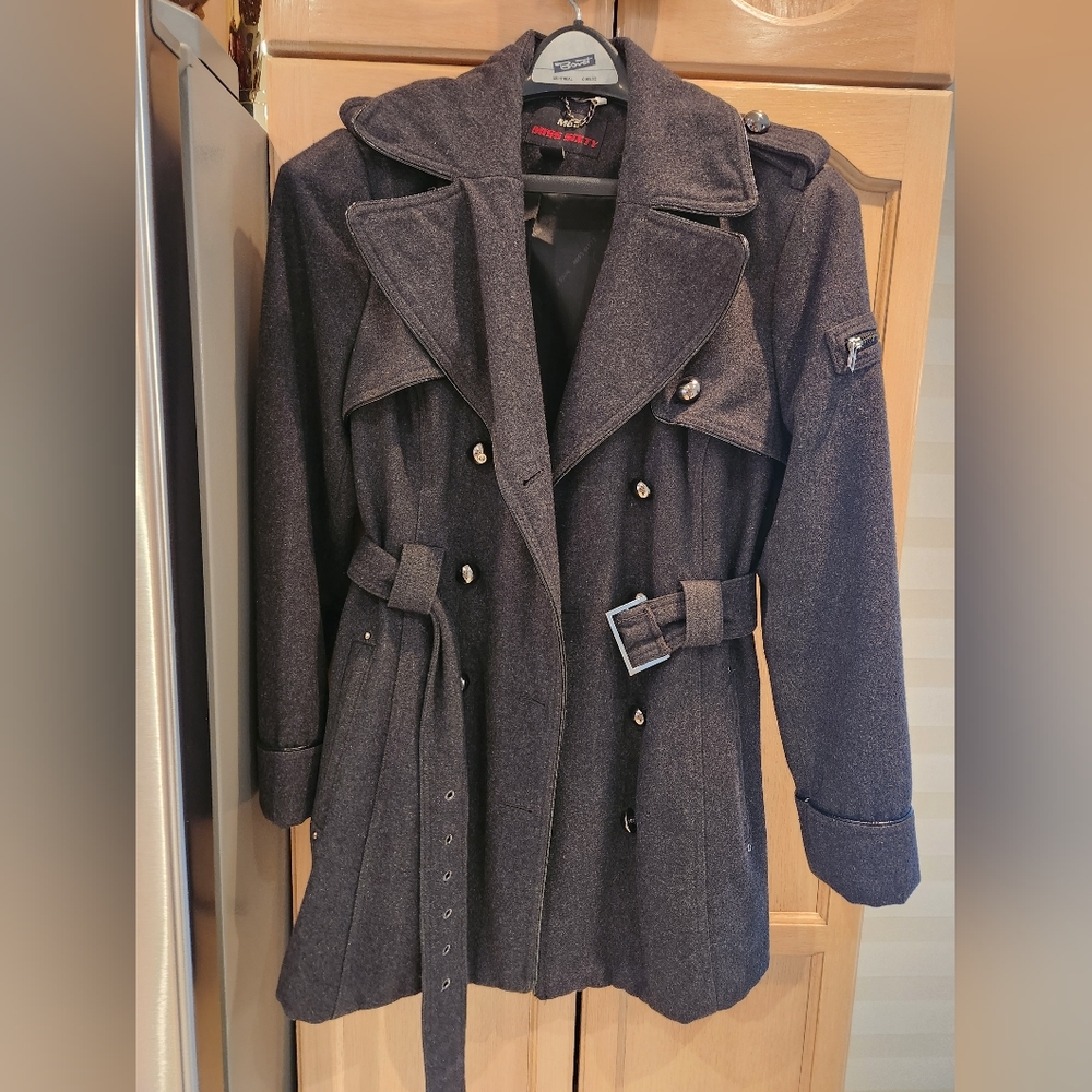 Characol wool trench coat size L Miss Sixty